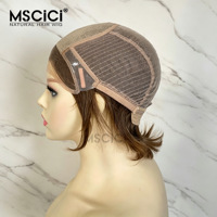 Peluca de Cabello Humano Camboyano con Frente de Encaje Transparente HD 13x6, Liso, con Reflejos Marrones, Sin Pegamento, Proveedor Directo de Fábrica