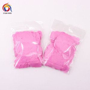 Papier fin jetable écologique de l'usine chinoise Modélisation de confettis festifs Étoiles à cinq branches en forme de coeur Papillons Chauves-souris - Product Image 3