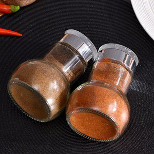 Glass Spice <b>Jars</b> With Flip Top Lids Airtight Condiment Containers <b>For</b> <b>Kitchen</b> Seasoning <b>Storage</b> - Product Image 3