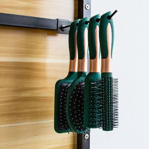 Gloway Custom Oem Professional 4Pcs Luxury Curly Plastic districante spazzole per capelli Salon Set di spazzole per capelli ricci verdi per le donne - Product Image 4