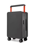 Valise de voyage à poignée large et tige de traction centrale, avec roulettes pivotantes et serrure TSA, idéale pour les voyages de loisirs et d'affaires