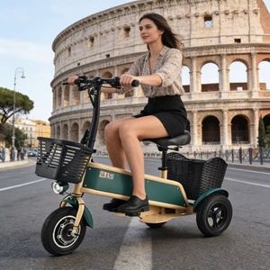 Scooter pliable compact à trois roues, véhicule de transport personnel léger pour personnes âgées HSK-XS405, design compact pliable pour - Product Image 1