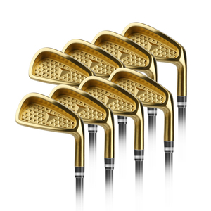 Belle têtes de clubs de golf en fer forgé dans une variété de