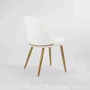 Hengming Langlebiger PU-Leder Esszimmerstuhl mit Metallbeinen Ohne Armlehnen Modernes Design 2er-Set für Ess-/Wohn-/Küchenräume - Product Image 3