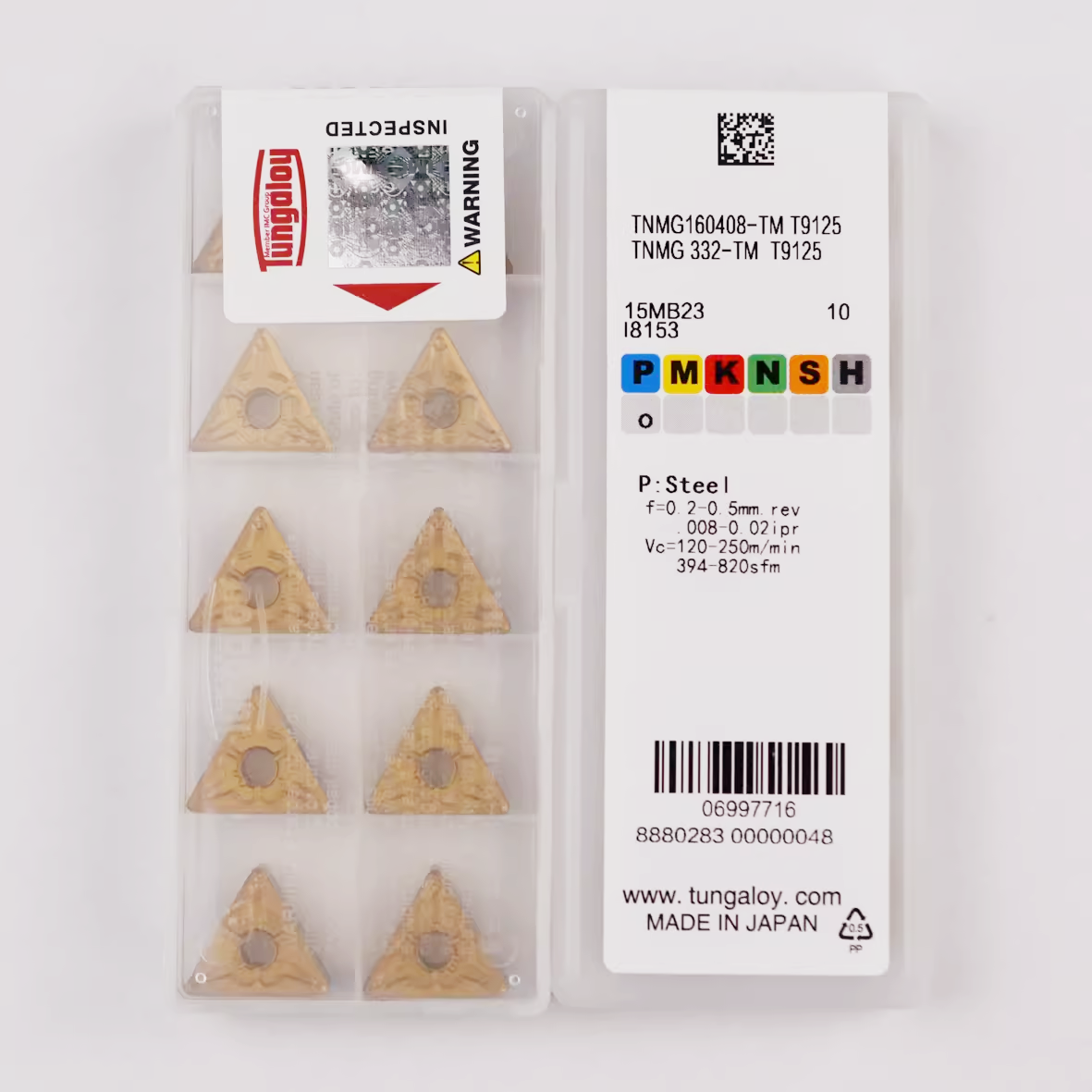 ●TUNGALOY N350 CERMET 10 TNMG160404-11● Tungaloy TNMG160404L-S NS530 10PCS Cermet inserts CNC