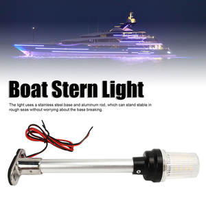 Luz de ancla de barco de 10 pulgadas, polígono de 360 grados, luz de poste de popa LED redonda para yates marinos, barcos de pesca - Product Image 4