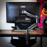 Support de moniteur de bureau personnalisé 17"-32" avec bras mécanique rotatif et réglable en hauteur pour ordinateur de bureau