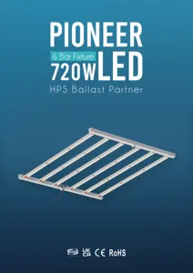 HongYi 고효율 720W LED 성장 빛 실내 식물 성장을위한 안정기와 전체 스펙트럼 일치
