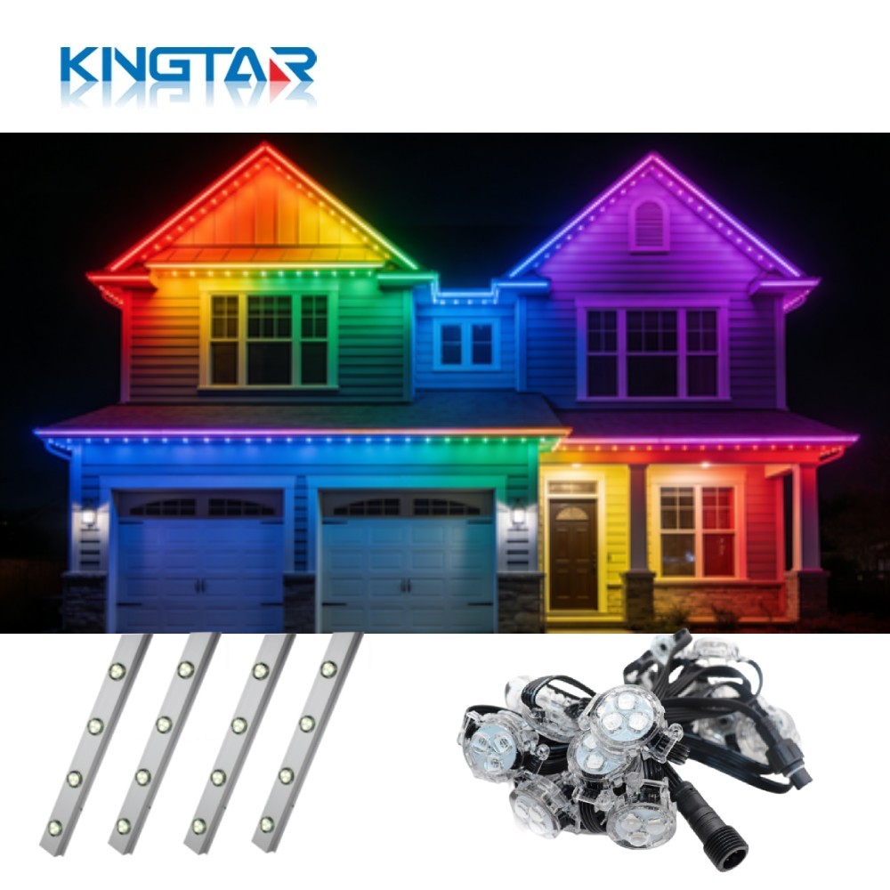 30mm Outdoor Permanent RGB Gemstone Lighting Christmas LED Pixel Lighting IP68 Rated 2-Year