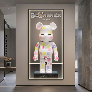 Décoration verticale moderne de luxe décor de salon <span class=keywords><strong>pop</strong></span> tendance ours violent led cristal porcelaine diamant <span class=keywords><strong>peinture</strong></span> d'<span class=keywords><strong>art</strong></span> mural - Product Image 3