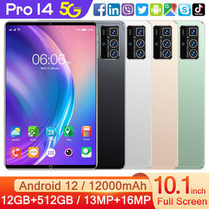 แท็บเล็ตพีซีสำหรับผู้ใหญ่พร้อมช่องใส่ซิม4G กล้อง8MP 5MP 16GB RAM 1TB รอม10นิ้ว Pro14มืออาชีพ - Product Image 2