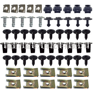 Automotive Clips Hardware Kit 60pcs Universal Nylon Self Tapping Screws Door Panel <b>Wheel</b> Arch Fasteners Repair <b>Replacement</b> - Product Image 1