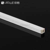 Profilé LED en aluminium ultra-fin ALP134 pour l'intérieur des armoires, largeur intérieure 5 mm avec couvercle en polycarbonate givré, bande lumineuse LED