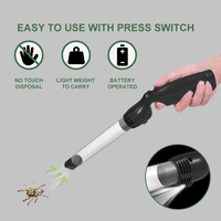 Hot Solid PP Bug Insect Catcher LED Light Vacuum Dispositif de lutte antiparasitaire à piles Attraper les araignées Cafards Fourmis Mites