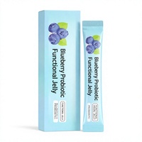 Complément alimentaire en bâtonnets de gelée probiotique à la saveur de myrtille, marque privée, personnalisé, pour adultes