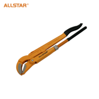 All Star Crv Steel Material Bentnose Pipe Wrench Head In Sand Blasted Matt Orange Body Plier Heavy duty