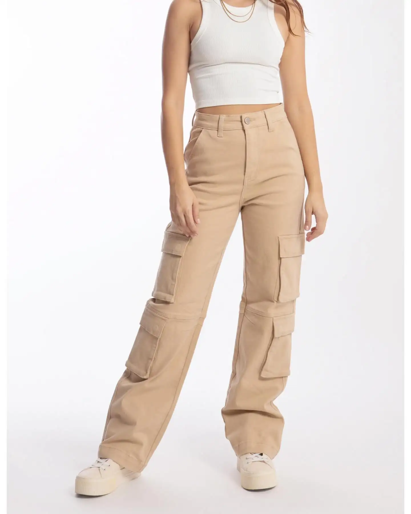 CUSTOM womens sexy tactical multiple 6 pocket camo cargo streetwear pants & trousers