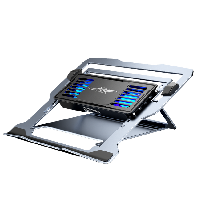 Professional Double Fan Aluminium & Plastic Gaming Notebook Cooler with USB Connection Universal Laptop Sizes in Stock
