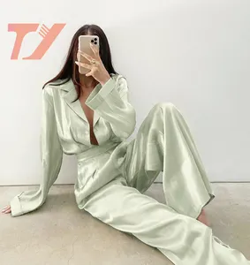 High-End Breathable Fashion Pyjama 2 Piece Set Pyjamas Women Sleepwear Nighty