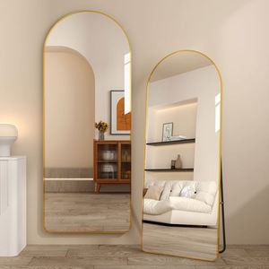 Espejo de piso de cuerpo completo de estilo francés moderno, tienda sencilla para el hogar, ropa Cyber Popular para niñas, accesorio de espejo para vestir en casa - Product Image 1