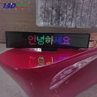 P5 Programmable Single Line Running Words LED Screen Desktop Matrix Module Ultra Thin RGB Scrolling Message LED Display Board