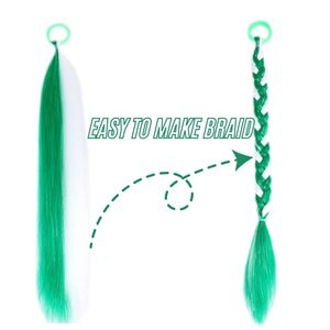 ผมปลอมแบ<span class=keywords><strong>บ</strong></span>หางม้าสี<span class=keywords><strong>เขียว</strong></span>/ขาว สำหรับผู้หญิงและเด็กผู้หญิง อุปกรณ์เสริมผมสังเคราะห์แบ<span class=keywords><strong>บ</strong></span>มีเส้นใย<span class=keywords><strong>ประกาย</strong></span> 20 นิ้ว สำหรับงานเทศกาล ปาร์ตี้ และวันพิเศษ - Product Image 4