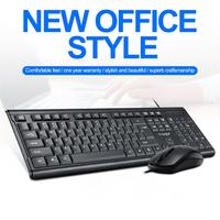 Ensemble clavier et souris filaire mini USB ultra-fin, silencieux, étanche, mécanique, pour ordinateur portable, PC et jeux