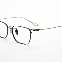 Gafas de Titanio Puro de Gran Tamaño, Estilo Retro, Cuadradas, para Miopía, Hipermetropía, Astigmatismo, Monturas Ópticas de Lujo con Prescripción Médica para Hombre
