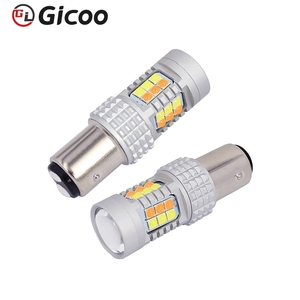 Luz LED de Señalización 1156 BA15S 1157 BAY15D Canbus para Auto, 3030SMD, Doble Color, 7440 7443 3156 3157, Bombilla de Señalización Trasera, Ámbar/Blanco - Product Image 2