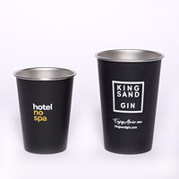 Tasse à eau en acier inoxydable pour camping en plein air, tasse anti-chute style Ins pour la maison, la bière, le restaurant, le bureau, tasse à café durable