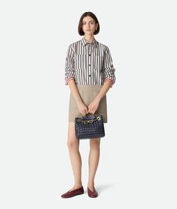 Reloj Mecánico de Lujo para Hombre Bottega BV Small Andiamo, Diseño de Rejilla de Diamantes, Correa de Cuero Genuino, Cierre Abierto, Diseño de Embrague - Product Image 2