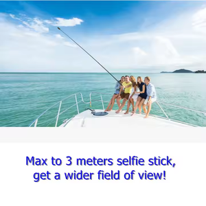 Ultra Super Long 3M Carbon Fiber Extension Handheld Selfie Stick Stativ Teleskops tabilisator für GoPro <span class=keywords><strong>Insta360</strong></span> <span class=keywords><strong>GO2</strong></span> ONE X2 - Product Image 4