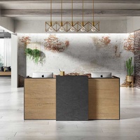 Élégant design moderne mobilier de bureau surmoi design de comptoir de bureau table de réception