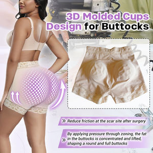 <span class=keywords><strong>Pantalon</strong></span> colombien avec culotte moulante minceur <span class=keywords><strong>taille</strong></span> haute formateur contrôle du ventre maille Shapewear bout à bout Shorts Shaper - Product Image 3