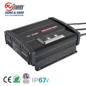 IP67 meilleure vente usine fabrication étanche 2X12V 20A humide plomb acide AGM LiFePO4 Lithium <span class=keywords><strong>Marine</strong></span> <span class=keywords><strong>chargeur</strong></span> de banque embarqué 2 BANK - Product Image 1