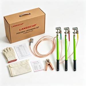 Bâton de mise à la terre télescopique portable à court-circuit, tige de manutention, bâton isolant, personnalisable OEM, 110kV, direct usine - Product Image 4