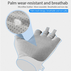 Superbsail HOT Cyclisme Anti-slip Anti-sueur Hommes Femmes Demi Doigt <span class=keywords><strong>Gants</strong></span> Respirant Anti-choc <span class=keywords><strong>Gants</strong></span> De Sport Vélo Vélo Gant - Product Image 4
