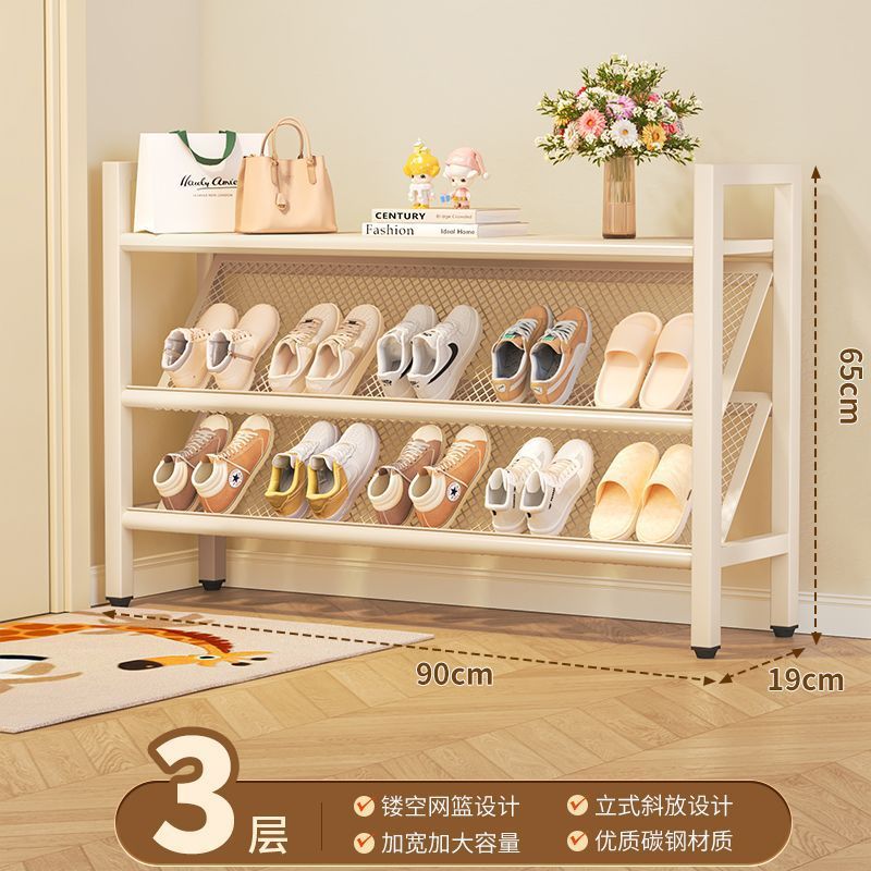 (Blanco elegante) 90 cm - 3 niveles - Zapatero