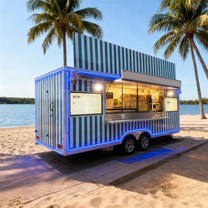 Camion de restauration commercial, kebab doner, hamburgers, tacos, poulet frit, conteneur de camion de restauration, cuisine mobile, remorque de restauration rapide - Product Image 2
