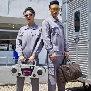 Mùa Hè Dài Tay Áo An Toàn Cotton Thoáng Khí Xây Dựng Làm Việc Đồng Phục Coverall Phù Hợp Với Công Nghiệp Làm Việc Quần Áo - Product Image 3