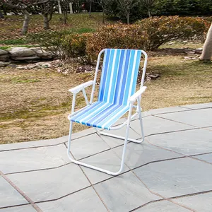 Silla portátil ajustable para exteriores, sillas plegables de aluminio para acampar en la playa