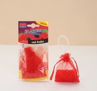 Pendentif désodorisant pour voiture en plastique écologique, sachet coloré de perles parfumées, pochette anti-odeur sans poudre