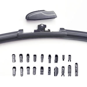 Balai d'essuie-glace universel en caoutchouc naturel de type U/J avec 19 adaptateurs disponibles, de 14 à 28 pouces, pour 98 % des véhicules, <span class=keywords><strong>prix</strong></span> d'usine - Product Image 2