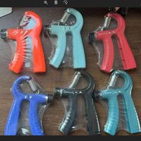 Venta al por mayor de fábrica: Nuevo set de entrenadores de fuerza de agarre digital portátiles ajustables (TPR+PP+Acero) con logo personalizado para uso doméstico, 5-60 kg, para dedos.