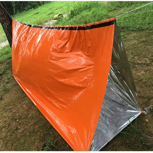 Cắm Trại Đi Bộ Đường Dài Ngoài Trời PE nhôm phim ấm Windproof khẩn cấp viện trợ đầu tiên túi ngủ - Product Image 6