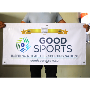 แบนเนอร์ผ้าใบพิมพ์ลายดิจิทัลสีจางสารหน่วงไฟล้างทำความสะอาดได้สำหรับกลางแจ้งแบนเนอร์ปรับแต่งโฆษณา - Product Image 1