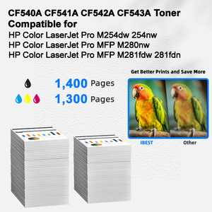Cartouche de <span class=keywords><strong>toner</strong></span> compatible IBEST <span class=keywords><strong>HP</strong></span> 203A CF540A CF541A CF542A CF543A compatible avec <span class=keywords><strong>HP</strong></span> <span class=keywords><strong>Color</strong></span> <span class=keywords><strong>LaserJet</strong></span> <span class=keywords><strong>Pro</strong></span> M254dw 254nw - Product Image 2