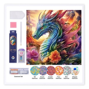 Hot Selling DIY Acrylics Diamond Painting <strong>Dragons</strong> <strong>Art</strong> Printed Custom Diamond Painting Kits Wall Decoration for Kids and Adults - Product Image 2