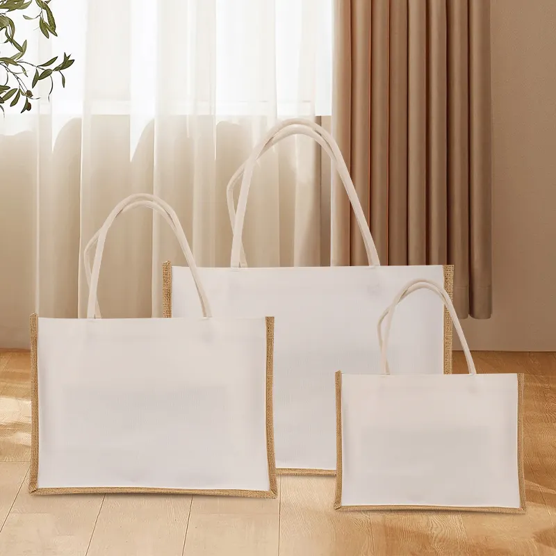 Custom Print Wholesale Eco Shopping Fashion Handbags Eco Natural Souvenir Luxury Wedding Fabric Reusable Shopping Bag For Gift