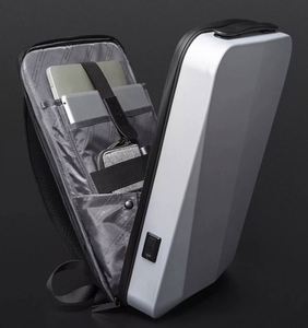 EVA Sac à dos à coque rigide antivol pour homme Sac pour ordinateur portable étanche avec port de chargement USB Serrure TSA - Product Image 5